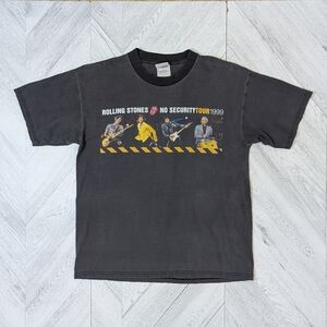 Vintage Rolling Stones No Security Concert Tour Tee Shirt from 1999 Tag Size L